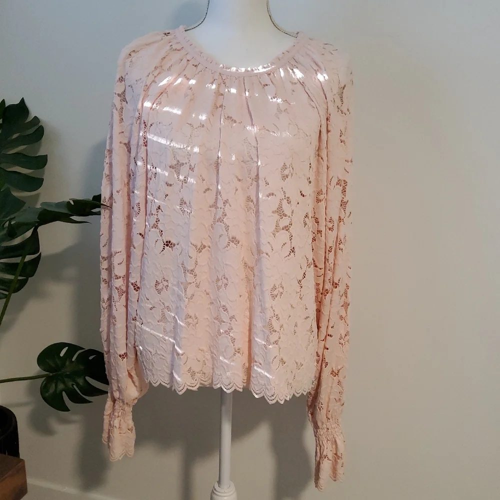 Free People Lace Blouse